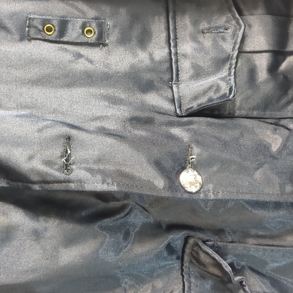 Vintage Police Jacket Men's Fits 46R 80s Bomber Fur Collared Lined Uniform Blue - Picture 6 of 10